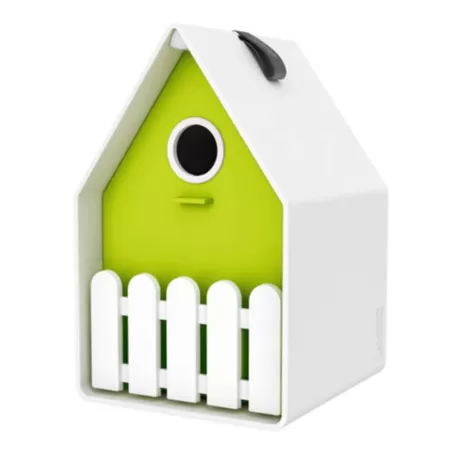 Landhaus, Casetta uccelli 15x24 cm. bianco/verdee - Emsa