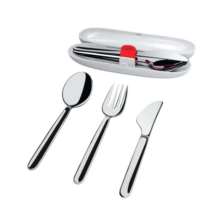 Food A Porter, Set Posate Grigio - Alessi