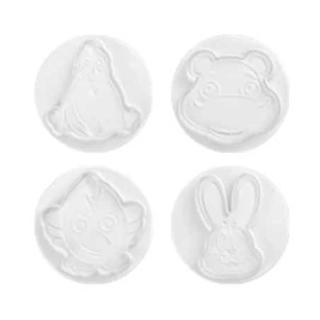 Stampo espulsione animali 4 pz. 80 mm.