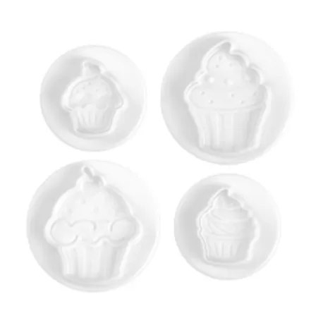 Stampo espulsione cupcakes 4 pz. 55/33 mm.