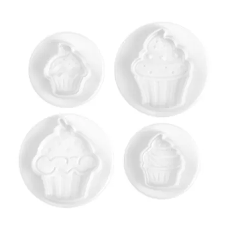 Stampo espulsione cupcakes 4 pz. 55/33 mm.