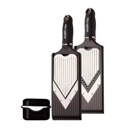 Mandolina a V con inserto julienne serie Specialty, Nera - Microplane