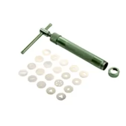 Estrusore in metallo per pasta di zucchero con 20 trafile