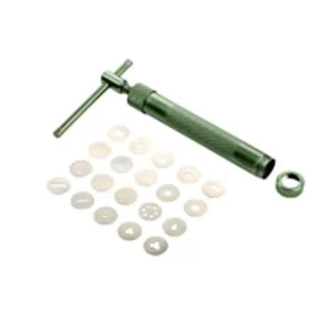 Estrusore in metallo per pasta di zucchero con 20 trafile