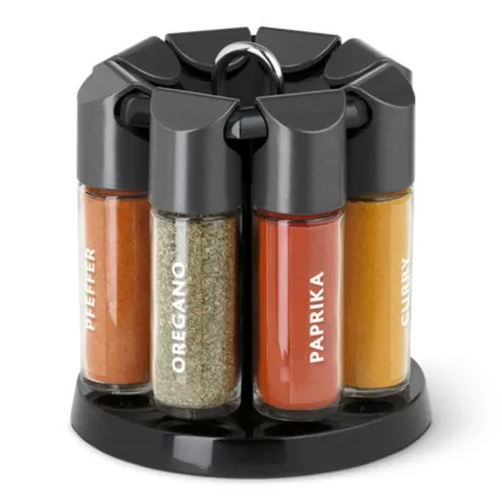 Galerie, Porta spezie girevole 8 spezie antracite - Emsa