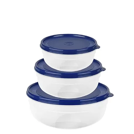 Superline, Contenitore salvafreschezza rotondo basso set 3 pezzi - Emsa