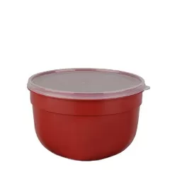 Superline, Contenitore salvafreschezza rotondo alto 2,25 lt. Rosso - Emsa