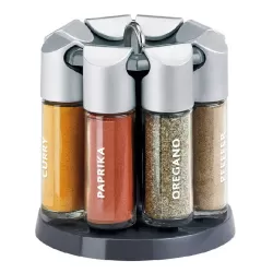 Galerie, Portaspezie girevole 8 spezie alluminio/antracite - Emsa