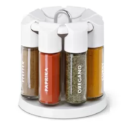 Galerie, Porta spezie girevole 8 spezie bianco - Emsa