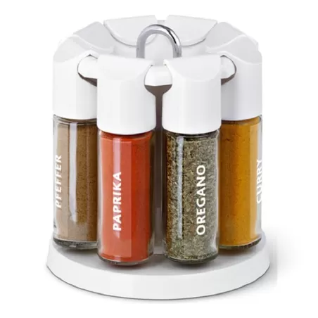 Galerie, Porta spezie girevole 8 spezie bianco - Emsa