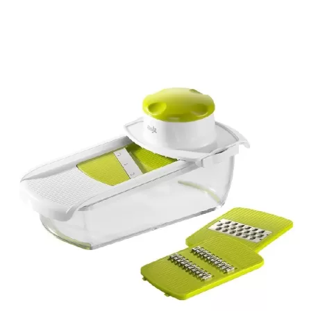 Smart Kitchen, Grattuggia Multifunzione 22,5x11x8 cm. bianco/verde - Emsa