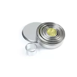 Tagliapasta cerchi lisci 9 pezzi