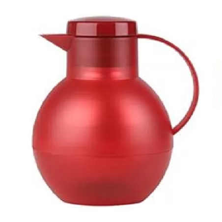 Solera, Caraffa termica chiusura vite 1 lt. rosso trasparente - Emsa