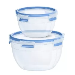 Clip & Close, Contenitore salvafreschezza Set 1.1/2.6 l - Emsa
