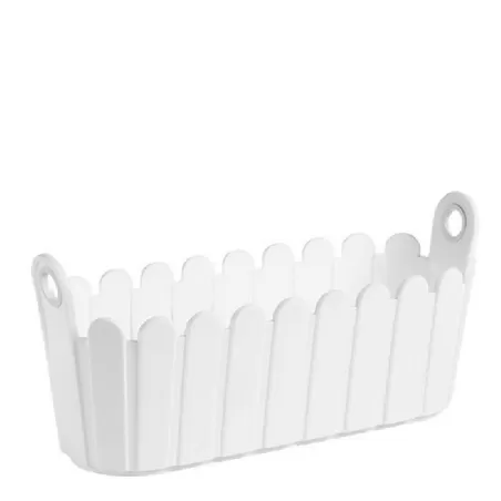 Landhaus, Jardiniere 40x16 cm. bianco - Emsa