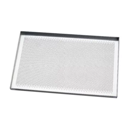 Teglia piana in alluminio microforato Cm. 80X60 - Pavoni