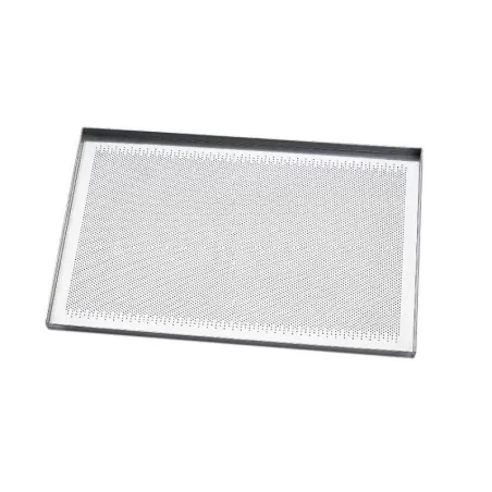 Teglia piana in alluminio microforato Cm. 60X40 - Pavoni