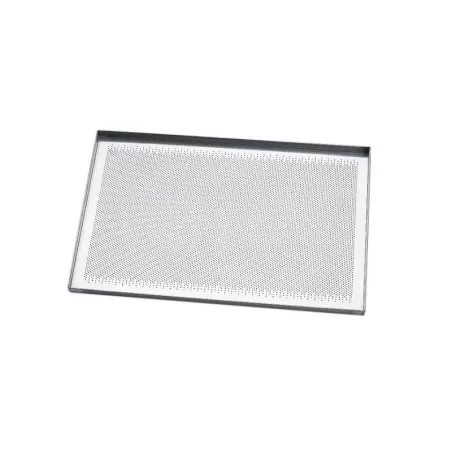 Teglia piana in alluminio microforato Cm. 40X30 - Pavoni