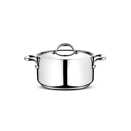 Fonda accademia lagofusion con coperchio due manici Ø Cm. 18 - Lagostina