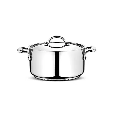 Fonda accademia lagofusion con coperchio due manici Ø Cm. 20 - Lagostina