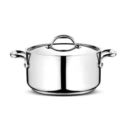 Fonda accademia con coperchio due manici Ø Cm. 22 - Lagostina