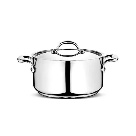 Fonda accademia con coperchio due manici Ø Cm. 22 - Lagostina