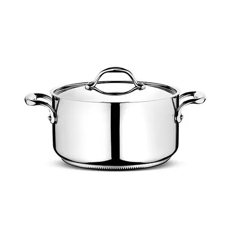 Fonda accademia con coperchio due manici Ø Cm. 24 - Lagostina