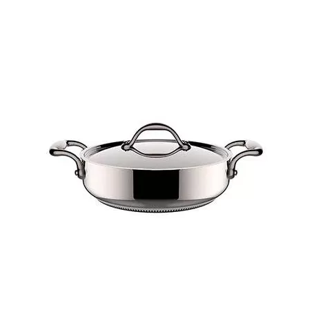 Casseruola bassa accademia con coperchio due manici cm. 24 - Lagostina