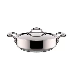 Casseruola bassa accademia lagofusion con coperchio due manici Cm. 26 - Lagostina