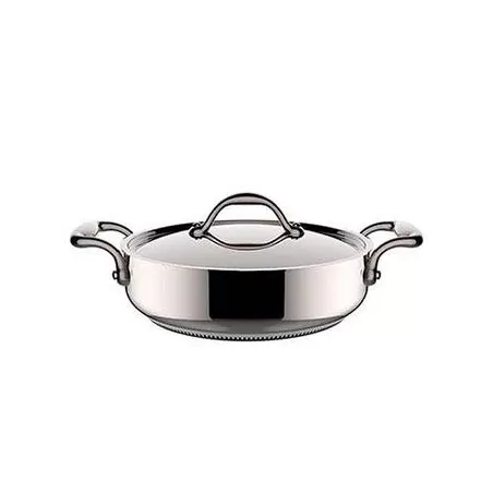 Casseruola bassa accademia lagofusion con coperchio due manici Cm. 26 - Lagostina