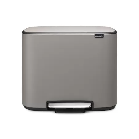 Bo Pedal Bin, 11 + 23L, Mineral Concrete Grey - Brabantia