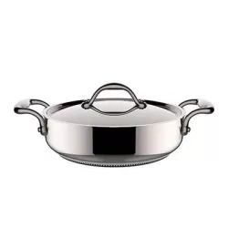 Casseruola bassa accademia con coperchio due manici cm. 28 - Lagostina