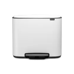 Bo Pedal Bin, 11 + 23L, Bianco - Brabantia