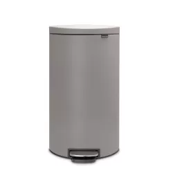Pedal Bin FlatBack+ 30L, Mineral Concrete Grey - Brabantia