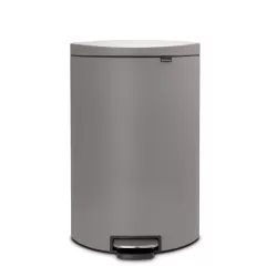 Pedal Bin FlatBack+ 40L, Mineral Concrete Grey - Brabantia