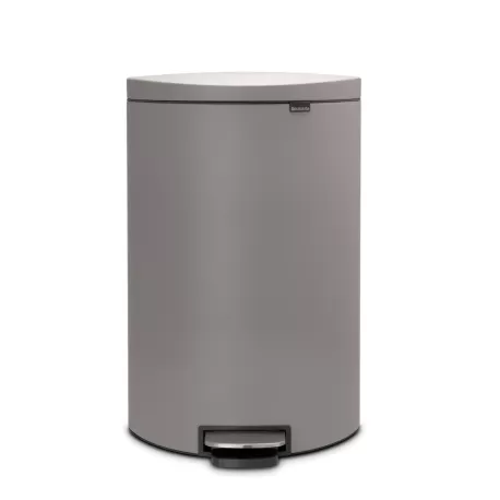 Pedal Bin FlatBack+ 40L, Mineral Concrete Grey - Brabantia