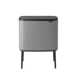 Bo Touch Bin, 36L, Mineral Concrete Grey - Brabantia