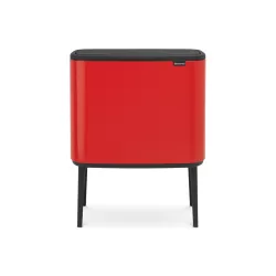 Bo Touch Bin, 3 x 11L, Passion Red - Brabantia