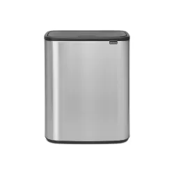 Bo Touch Bin, 2 x 30L anti-impronte, Inox Satinato FPP - Brabantia