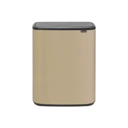 Bo Touch Bin, 2 x 30L, Mineral Golden Beach - Brabantia