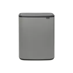 Bo Touch Bin, 60L, Mineral Concrete Grey - Brabantia