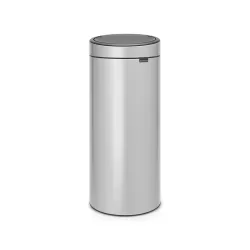 Touch Bin New 30L , Metallic Grey - Brabantia