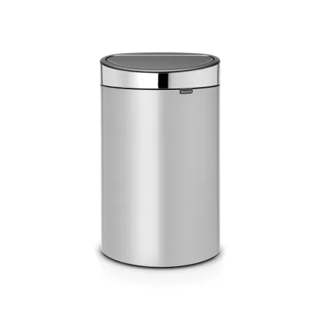 Touch Bin New 40L coperchio Inox Lucido, Metallic Grey - Brabantia