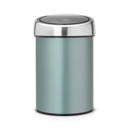 Touch Bin 3L, coperchio Inox Lucido, Metallic Mint - Brabantia