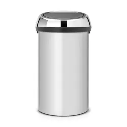 Touch Bin 60L coperchio Inox Lucido, Metallic Grey - Brabantia