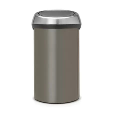 Touch Bin 60L coperchio Inox Satinato FPP, Platinum - Brabantia