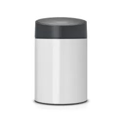 Slide Bin 5L, coperchio in plastica Nero, Bianco - Brabantia