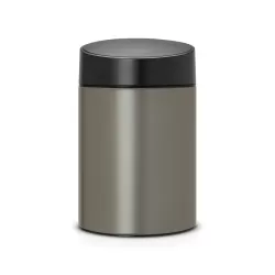 Slide Bin 5L, coperchio in plastica Nero, Platinum - Brabantia