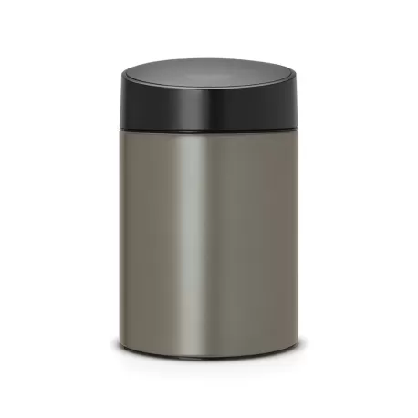 Slide Bin 5L, coperchio in plastica Nero, Platinum - Brabantia