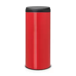 FlipBin 30L, coperchio in plastica Dark Grey, Passion Red - Brabantia